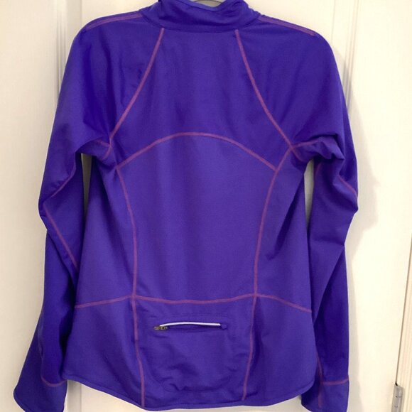 Nike Fit Dry Women's Pullover Purple Sweater Activewear 1/4 Zip Size M Layering - Picture 3 of 7